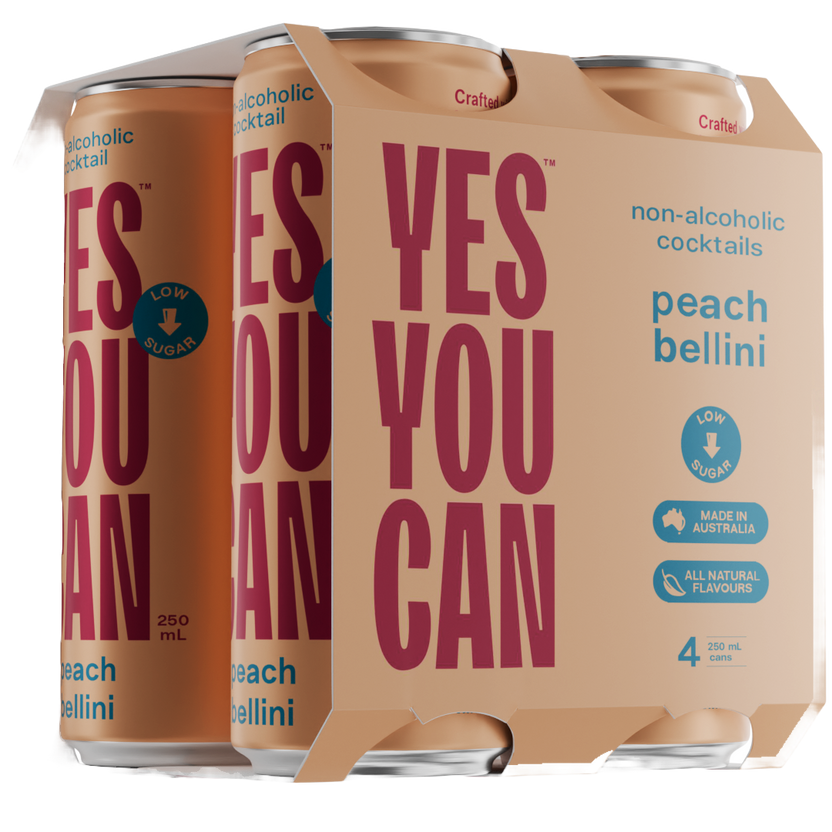 Bellini Box Yes You Can Peach Bellini - Pack of 4 – Yes You Can Drinks